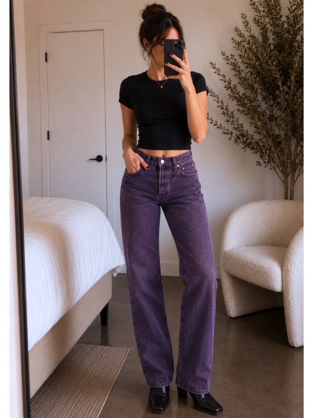 Levi's Premium 501 90s Colored Denim Jeans 25 Fits 26x28 Chroma Acid Purple $108